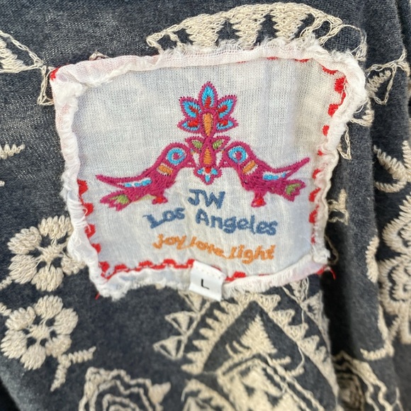 Johnny Was Charcoal and Ivory Patterned Cardigan - Picture 7 of 10